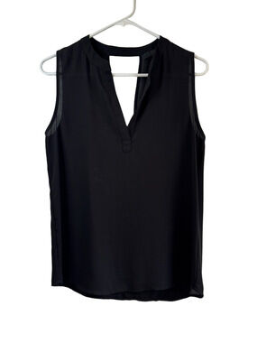 ☀️ {Anthro} RO+DE Black Chiffon Sleeveless Top